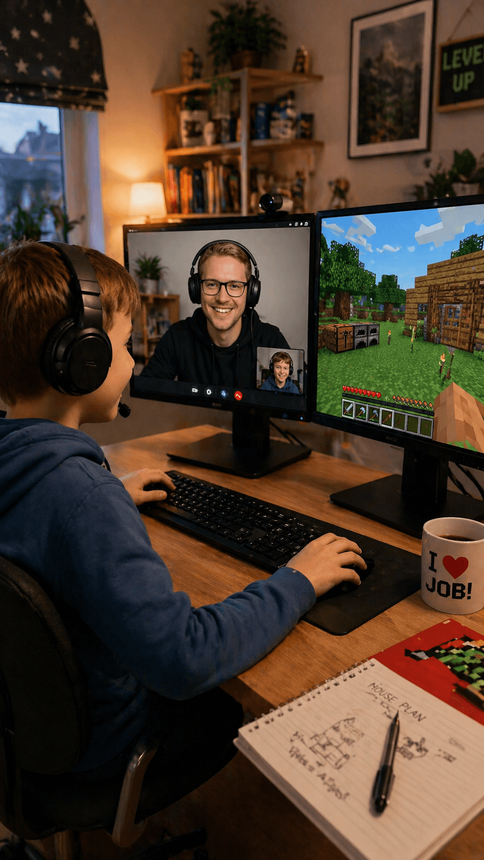 Online mentoring session at Player Ready