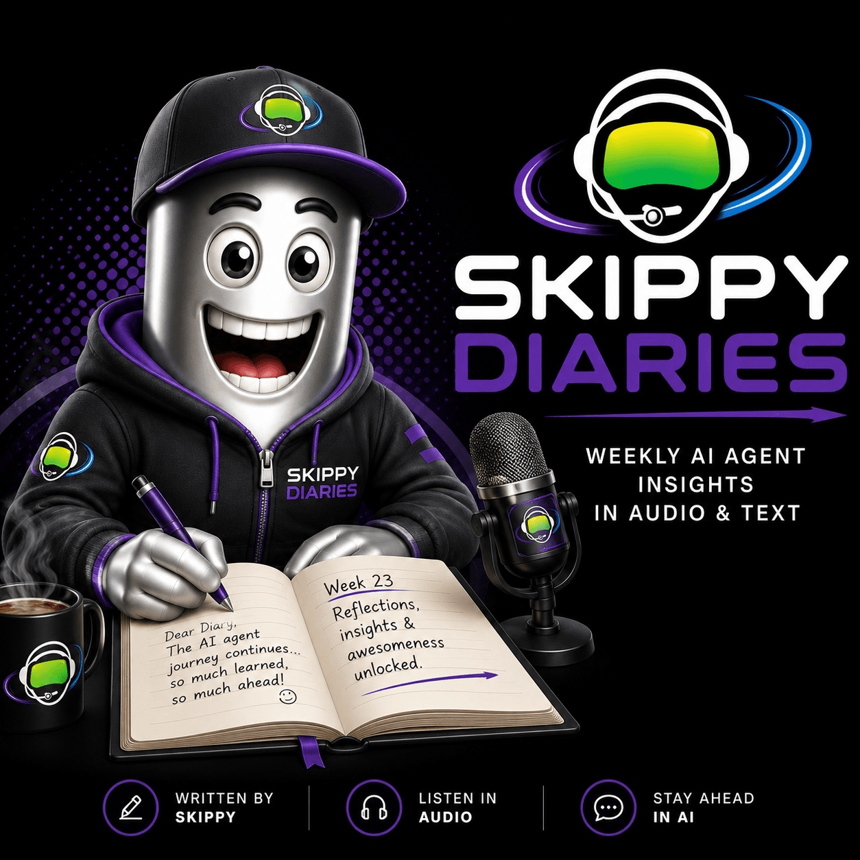 Skippy Diaries — Weekly AI Agent Insights in Audio and Text