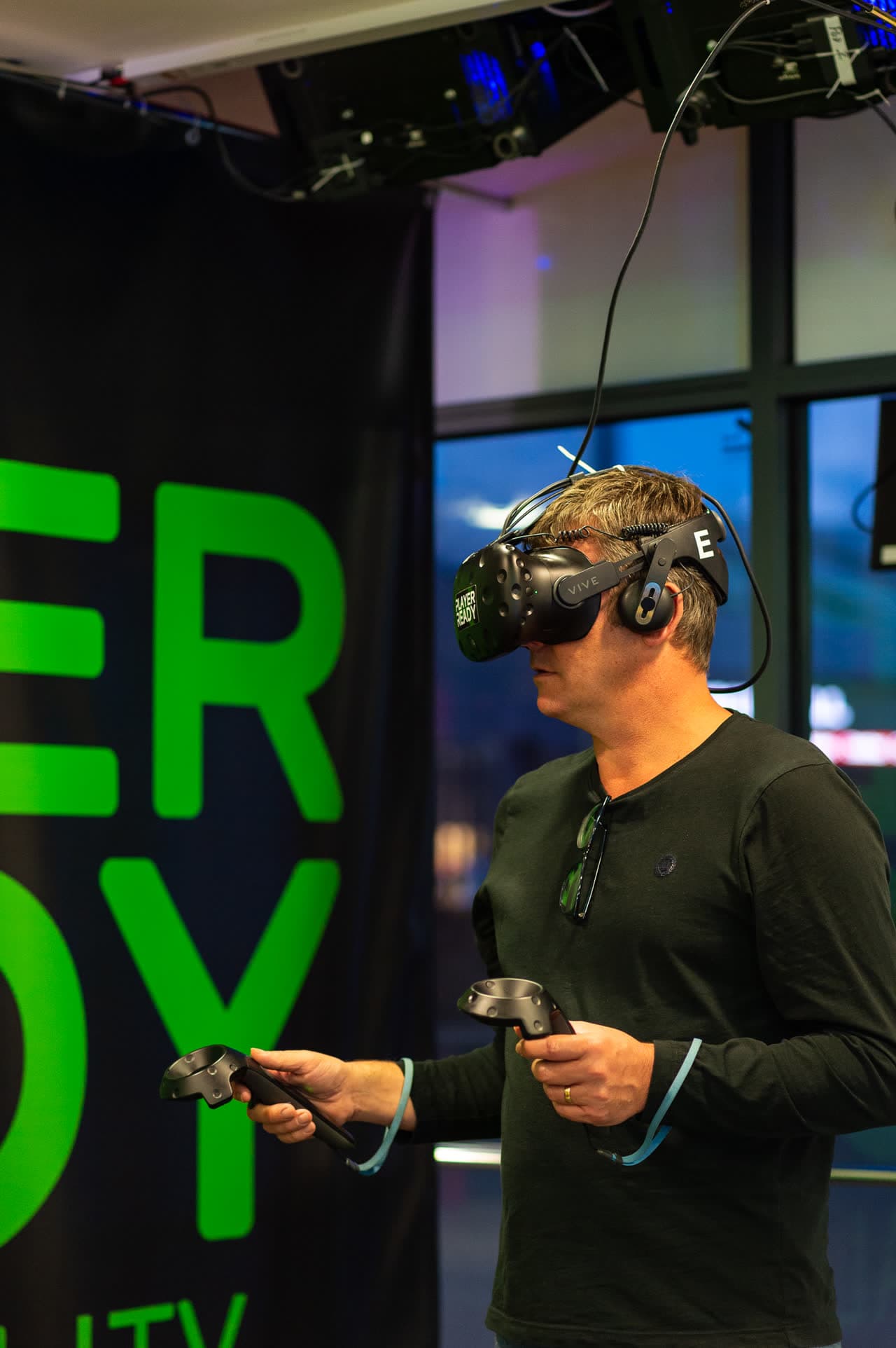 VR gaming session at Plymouth