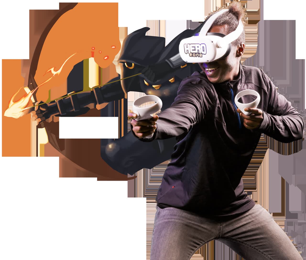 VR archery game at Portsmouth