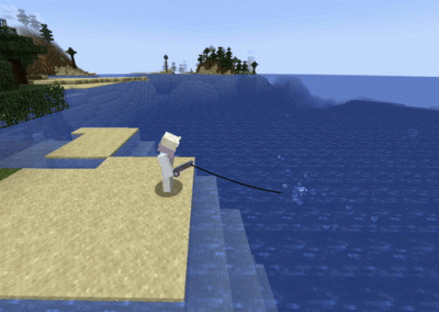 Shows fishing in ReadyCraft by Player Ready Minecraft Server