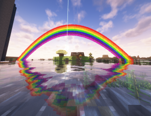 A Rainbow in Minecraft on ReadyCraft 2.0 by Player Ready